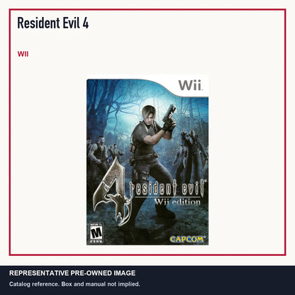 Representative pre-owned Resident Evil 4 (Wii), minimal product layout.