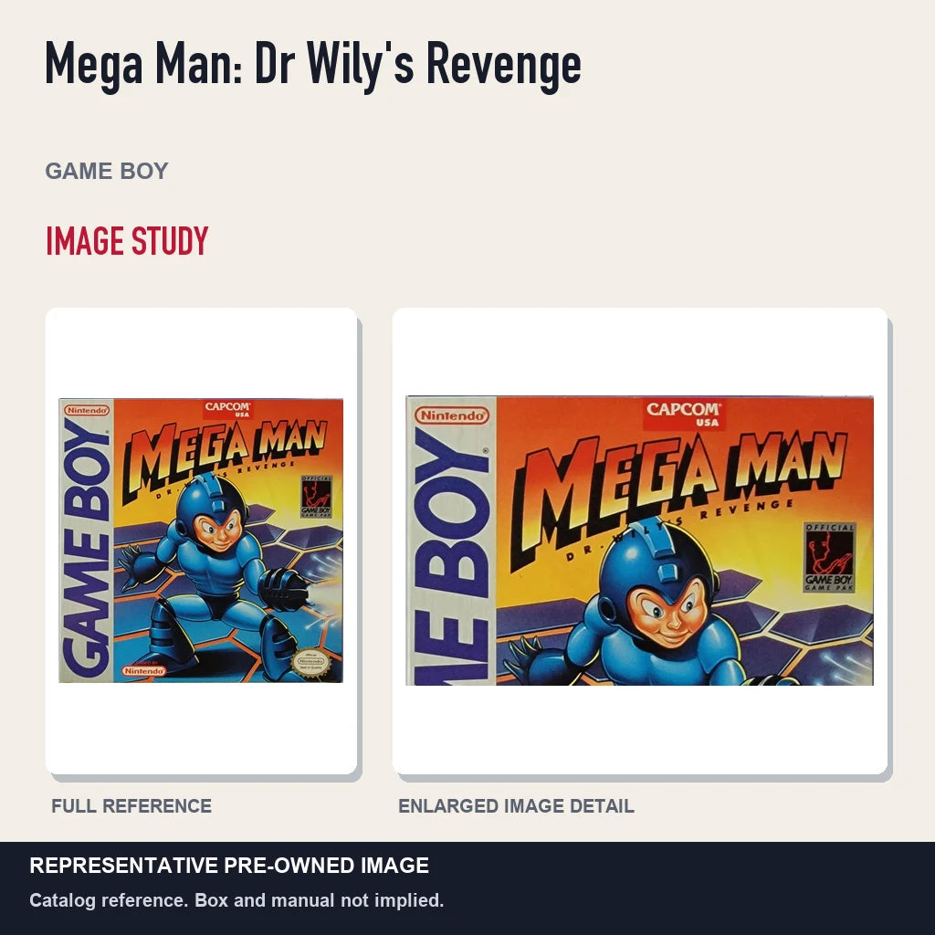 Representative pre-owned Mega Man: Dr Wily's Revenge (Game Boy), full image and detail.