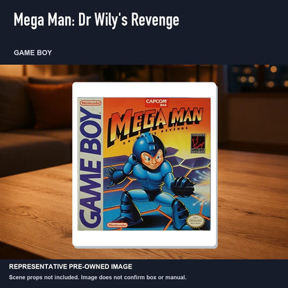 Representative pre-owned Mega Man: Dr Wily's Revenge (Game Boy), product image in a styled room scene.