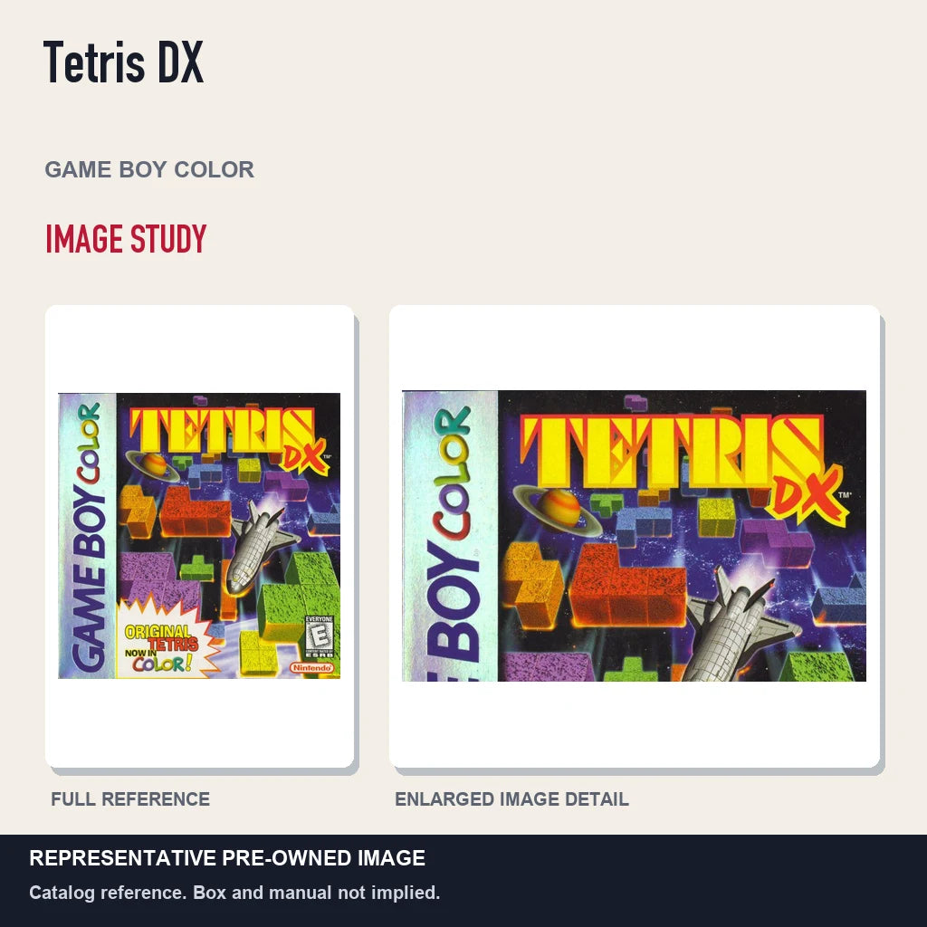 Representative pre-owned Tetris DX (Game Boy Color), full image and detail.