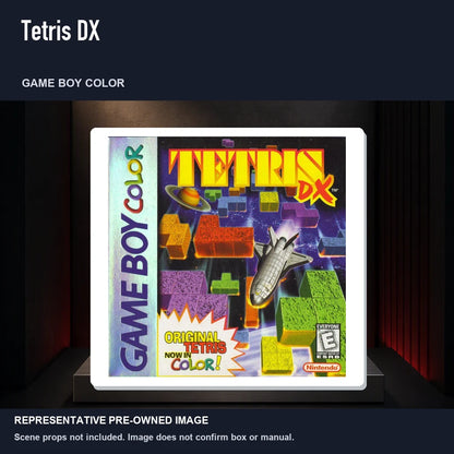 Representative pre-owned Tetris DX (Game Boy Color), product image on a display panel.