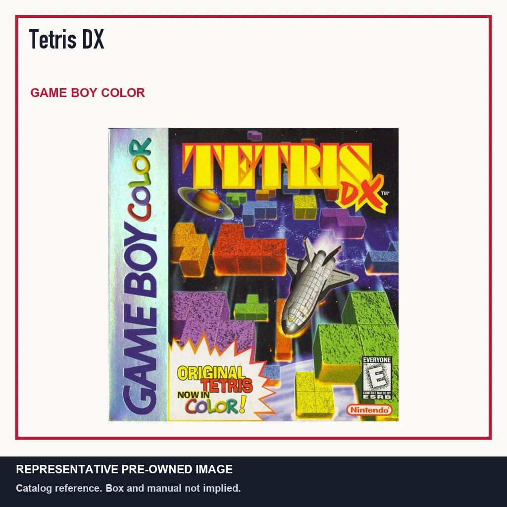 Representative pre-owned Tetris DX (Game Boy Color), minimal product layout.