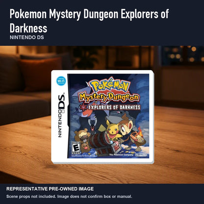 Representative pre-owned Pokemon Mystery Dungeon Explorers of Darkness (Nintendo DS), product image in a styled room scene.