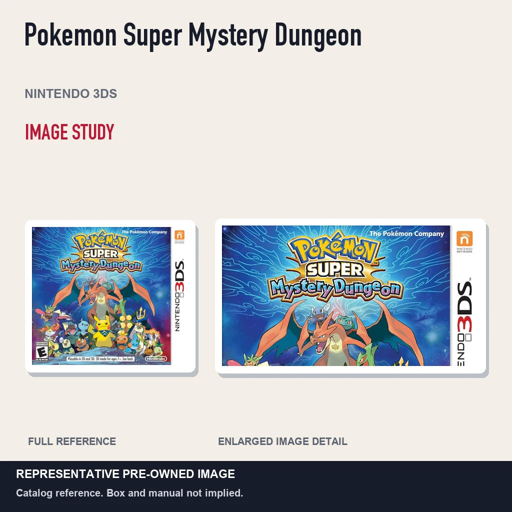 Representative pre-owned Pokemon Super Mystery Dungeon (Nintendo 3DS), full image and detail.