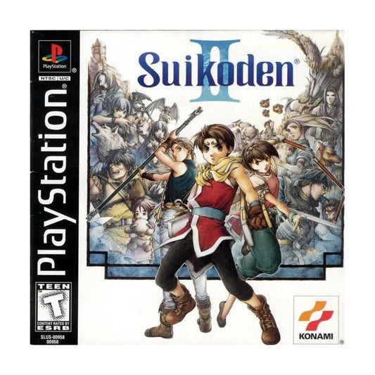 Representative pre-owned Suikoden II (PlayStation 1), white product reference.