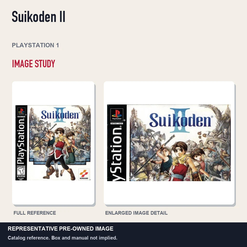 Representative pre-owned Suikoden II (PlayStation 1), full image and detail.
