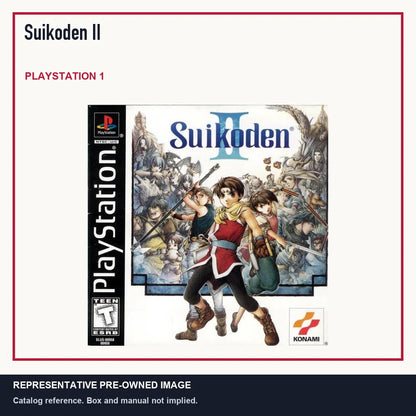 Representative pre-owned Suikoden II (PlayStation 1), minimal product layout.