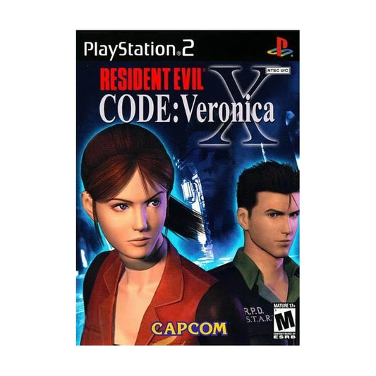 Representative pre-owned Resident Evil Code Veronica X (PlayStation 2), white product reference.