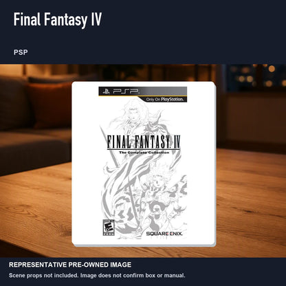 Representative pre-owned Final Fantasy IV (PSP), product image in a styled room scene.