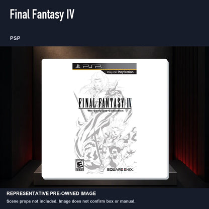 Representative pre-owned Final Fantasy IV (PSP), product image on a display panel.