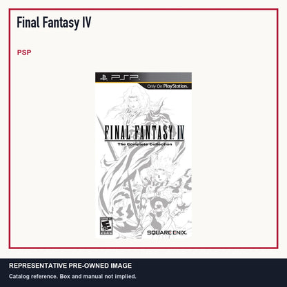Representative pre-owned Final Fantasy IV (PSP), minimal product layout.