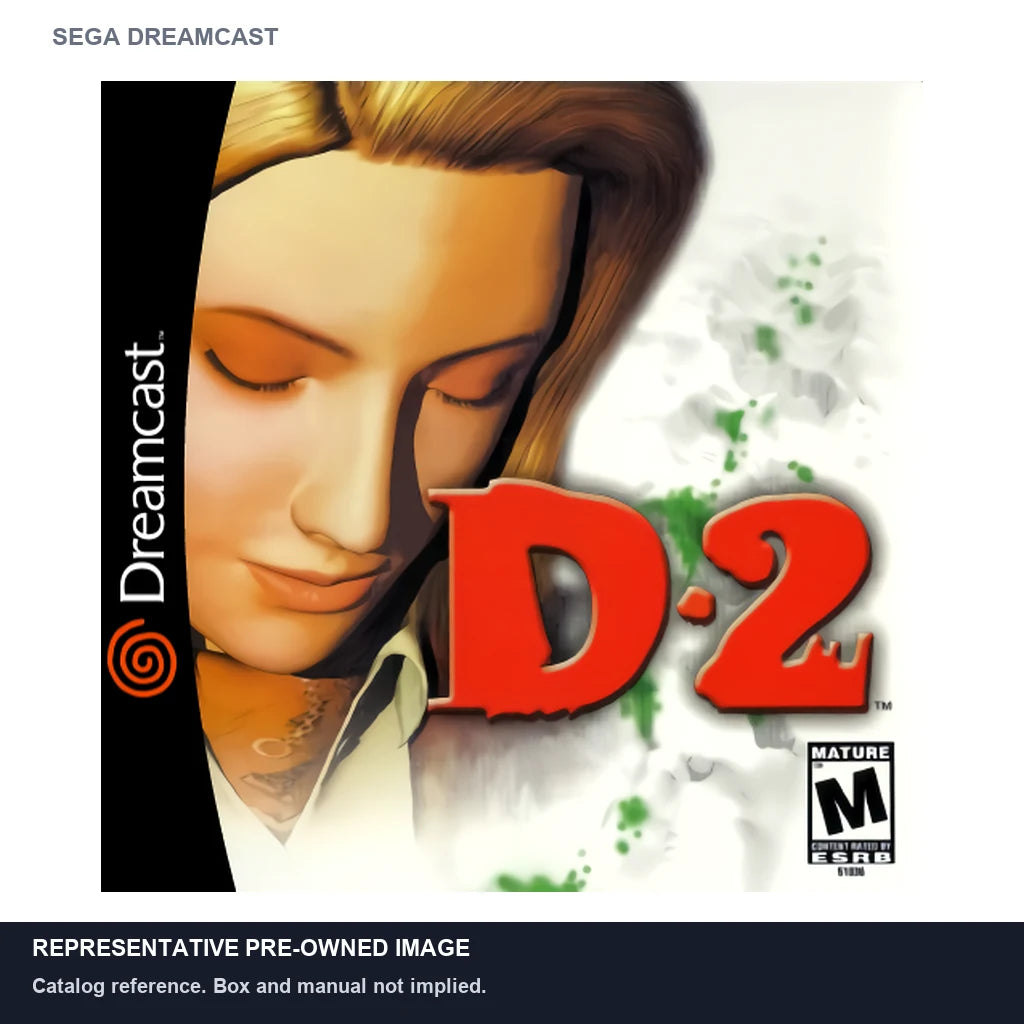 Representative pre-owned D2 (Sega Dreamcast), white product reference.