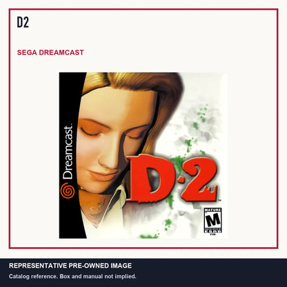 Representative pre-owned D2 (Sega Dreamcast), minimal product layout.