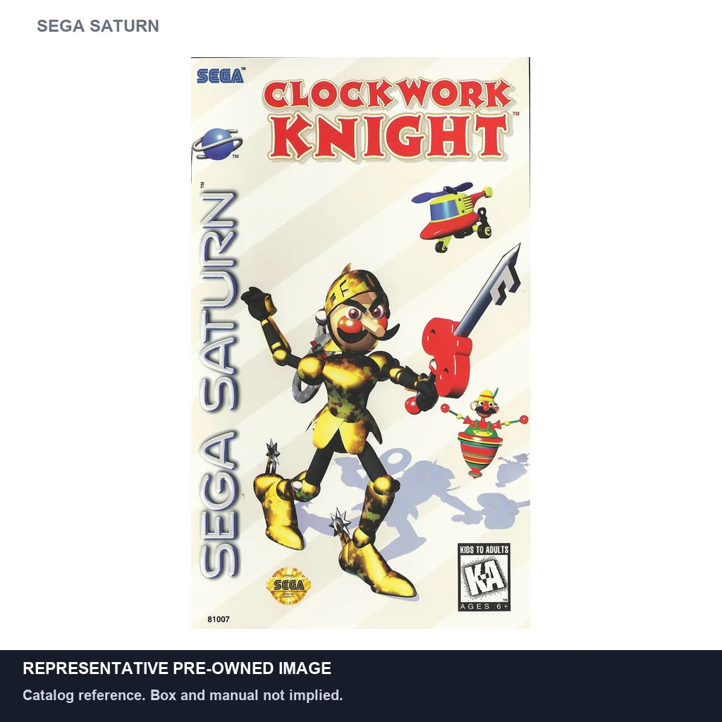 Representative pre-owned Clockwork Knight (Sega Saturn), white product reference.