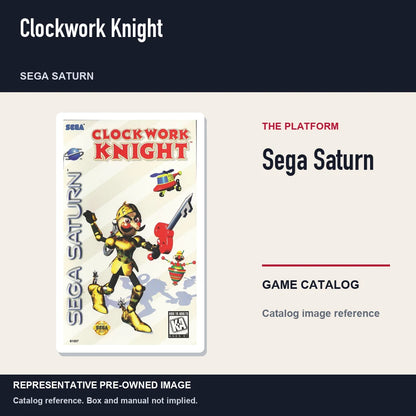 Representative pre-owned Clockwork Knight (Sega Saturn), platform product layout.