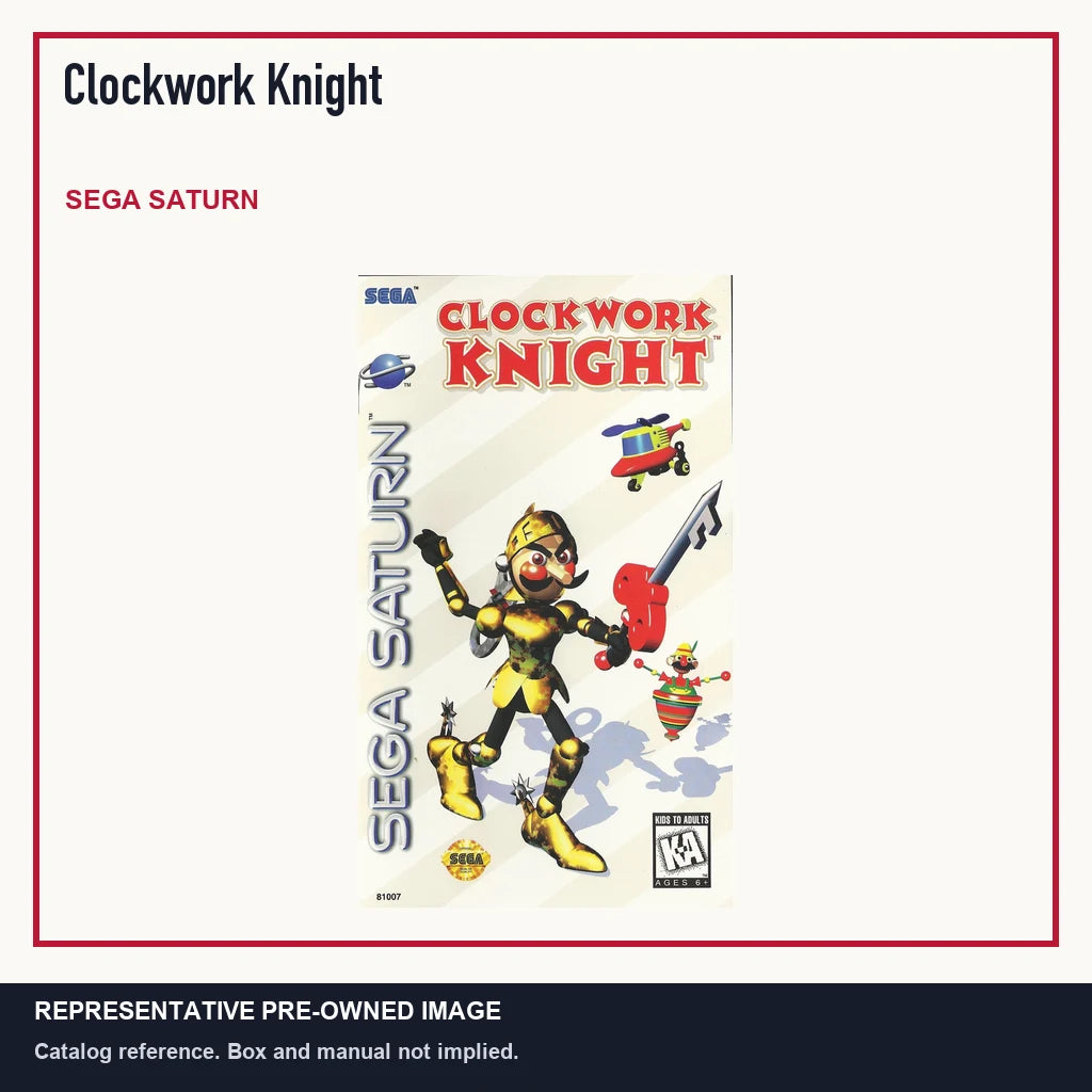 Representative pre-owned Clockwork Knight (Sega Saturn), minimal product layout.