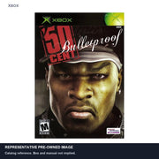 Representative pre-owned 50 Cent Bulletproof (Xbox), white product reference.