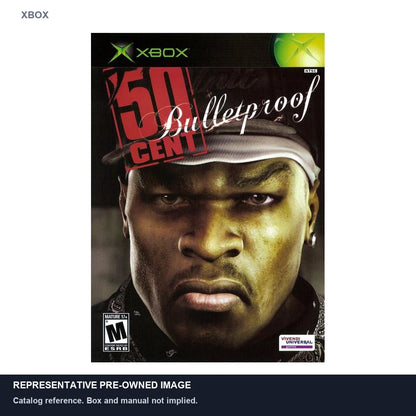Representative pre-owned 50 Cent Bulletproof (Xbox), white product reference.