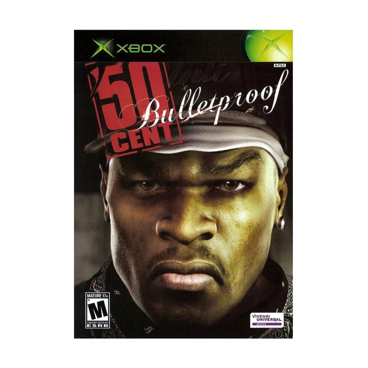 Representative pre-owned 50 Cent Bulletproof (Xbox), white product reference.
