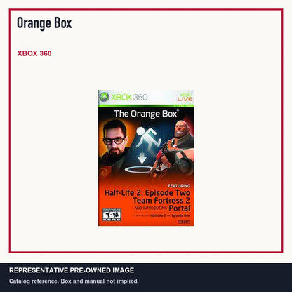 Representative pre-owned Orange Box (Xbox 360), minimal product layout.