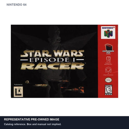 Representative pre-owned Star Wars Episode I Racer (Nintendo 64), white product reference.