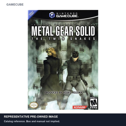 Representative pre-owned Metal Gear Solid Twin Snakes (GameCube), white product reference.