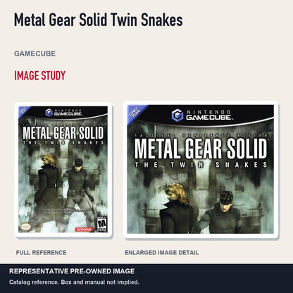 Representative pre-owned Metal Gear Solid Twin Snakes (GameCube), full image and detail.