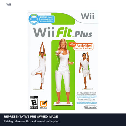 Representative pre-owned Wii Fit Plus (Wii), white product reference.