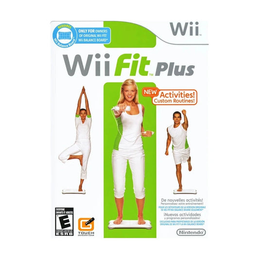 Representative pre-owned Wii Fit Plus (Wii), white product reference.