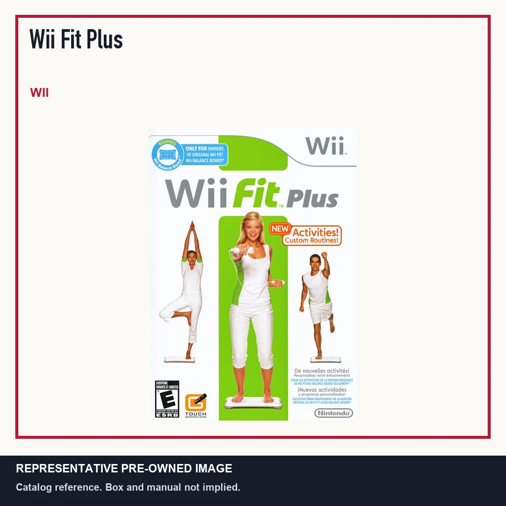 Representative pre-owned Wii Fit Plus (Wii), minimal product layout.