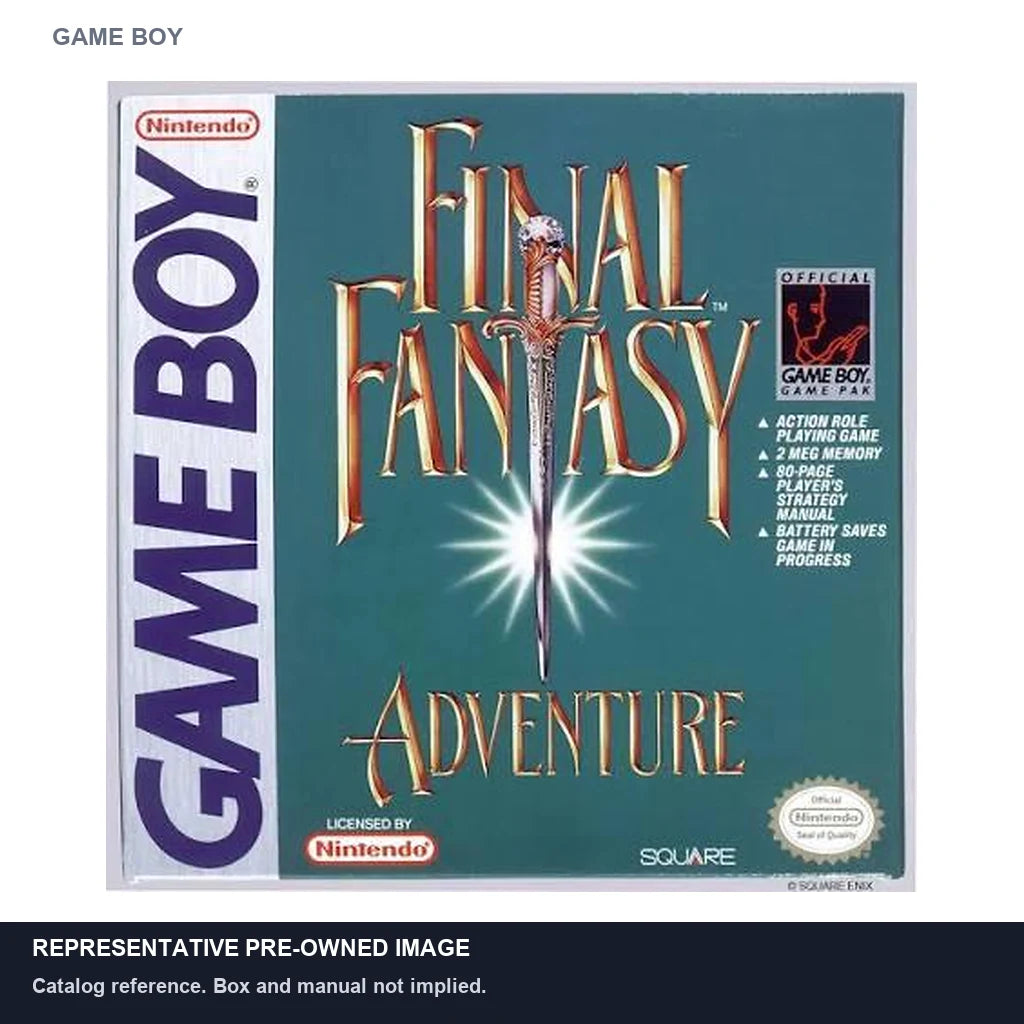 Representative pre-owned Final Fantasy Adventure (Game Boy), white product reference.