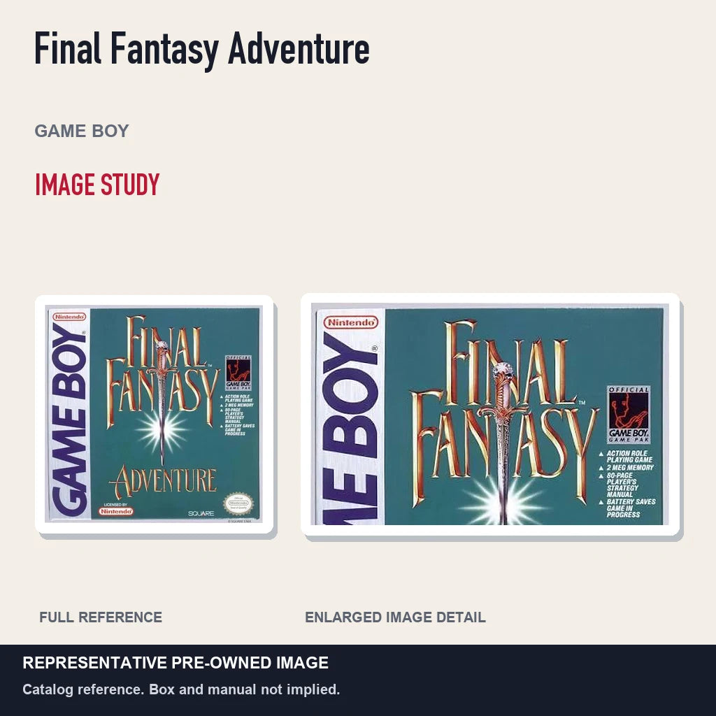 Representative pre-owned Final Fantasy Adventure (Game Boy), full image and detail.