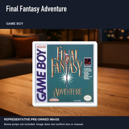 Representative pre-owned Final Fantasy Adventure (Game Boy), product image in a styled room scene.