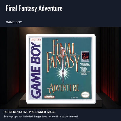 Representative pre-owned Final Fantasy Adventure (Game Boy), product image on a display panel.