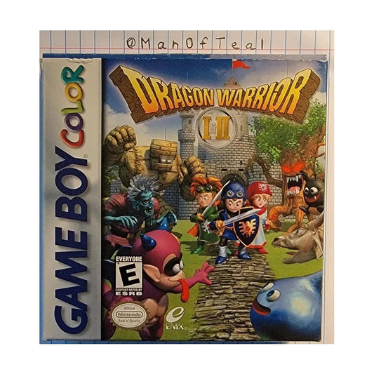 Representative pre-owned Dragon Warrior I and II (Game Boy Color), white product reference.