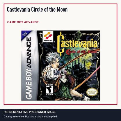 Representative pre-owned Castlevania Circle of the Moon (Game Boy Advance), minimal product layout.