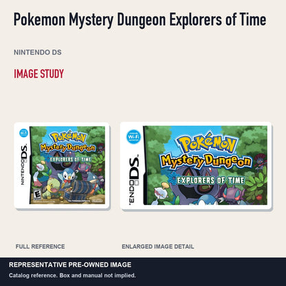 Representative pre-owned Pokemon Mystery Dungeon Explorers of Time (Nintendo DS), full image and detail.