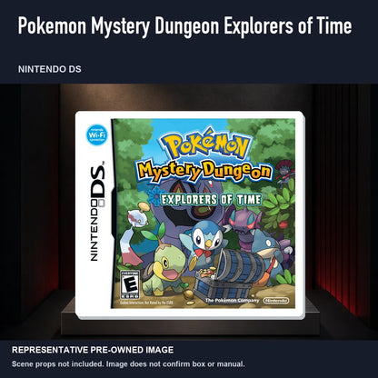 Representative pre-owned Pokemon Mystery Dungeon Explorers of Time (Nintendo DS), product image on a display panel.