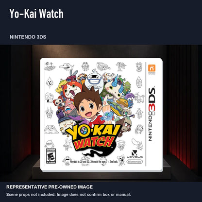 Representative pre-owned Yo-Kai Watch (Nintendo 3DS), product image on a display panel.