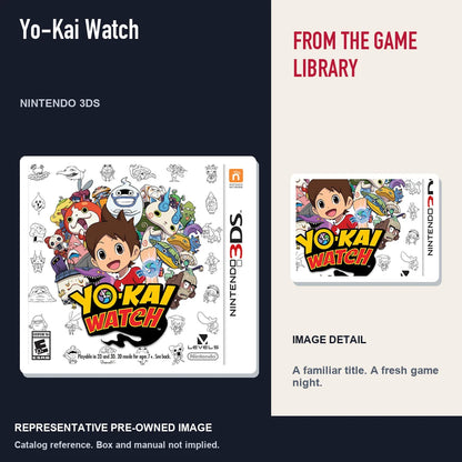 Representative pre-owned Yo-Kai Watch (Nintendo 3DS), editorial image and detail.