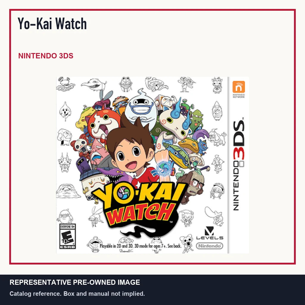 Representative pre-owned Yo-Kai Watch (Nintendo 3DS), minimal product layout.
