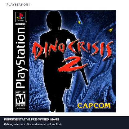 Representative pre-owned Dino Crisis 2 (PlayStation 1), white product reference.