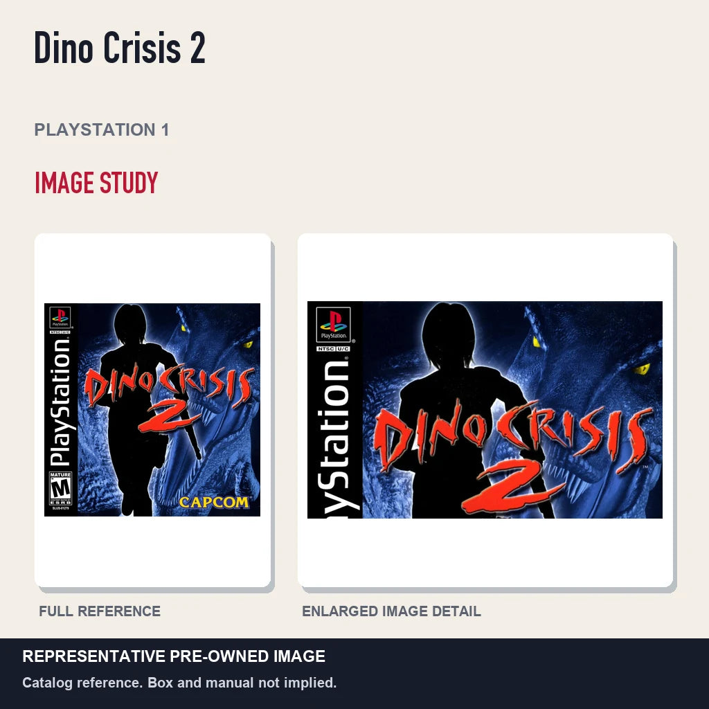 Representative pre-owned Dino Crisis 2 (PlayStation 1), full image and detail.