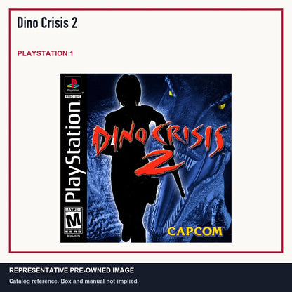 Representative pre-owned Dino Crisis 2 (PlayStation 1), minimal product layout.