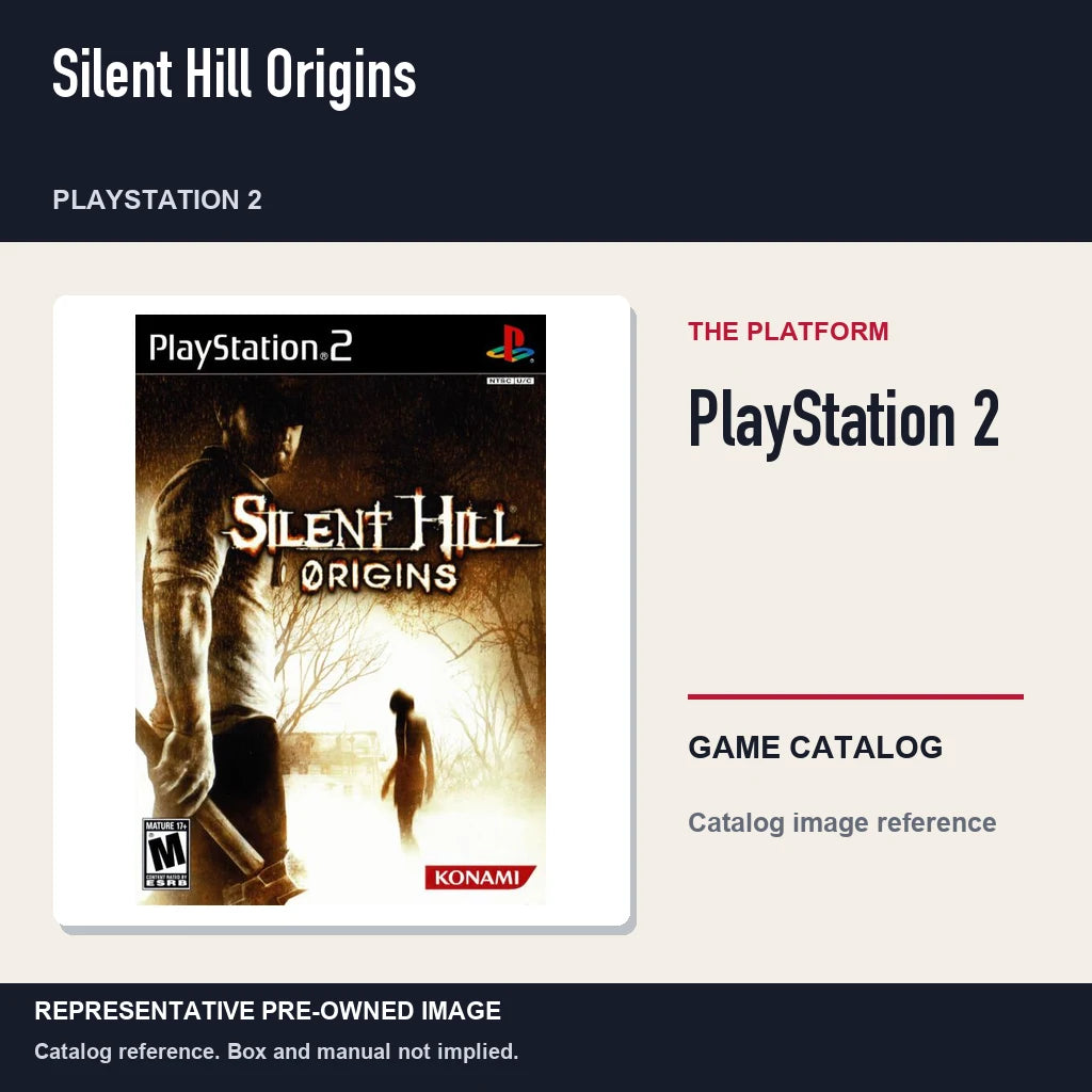 Representative pre-owned Silent Hill Origins (PlayStation 2), platform product layout.