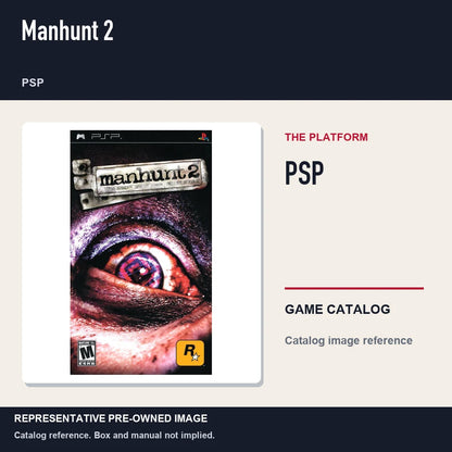Representative pre-owned Manhunt 2 (PSP), platform product layout.