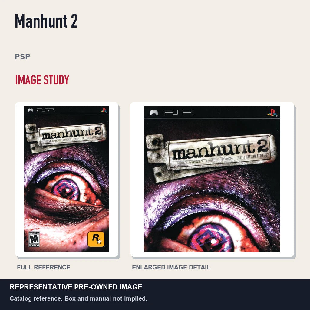 Representative pre-owned Manhunt 2 (PSP), full image and detail.
