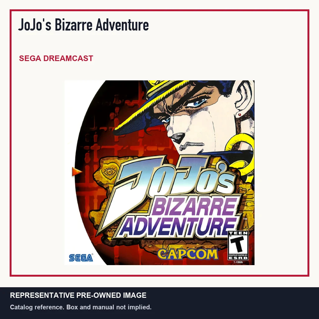 Representative pre-owned JoJo's Bizarre Adventure (Sega Dreamcast), minimal product layout.