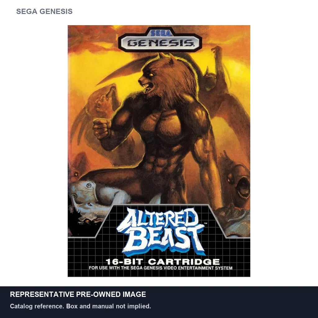 Representative pre-owned Altered Beast (Sega Genesis), white product reference.