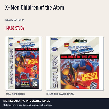 Representative pre-owned X-Men Children of the Atom (Sega Saturn), full image and detail.